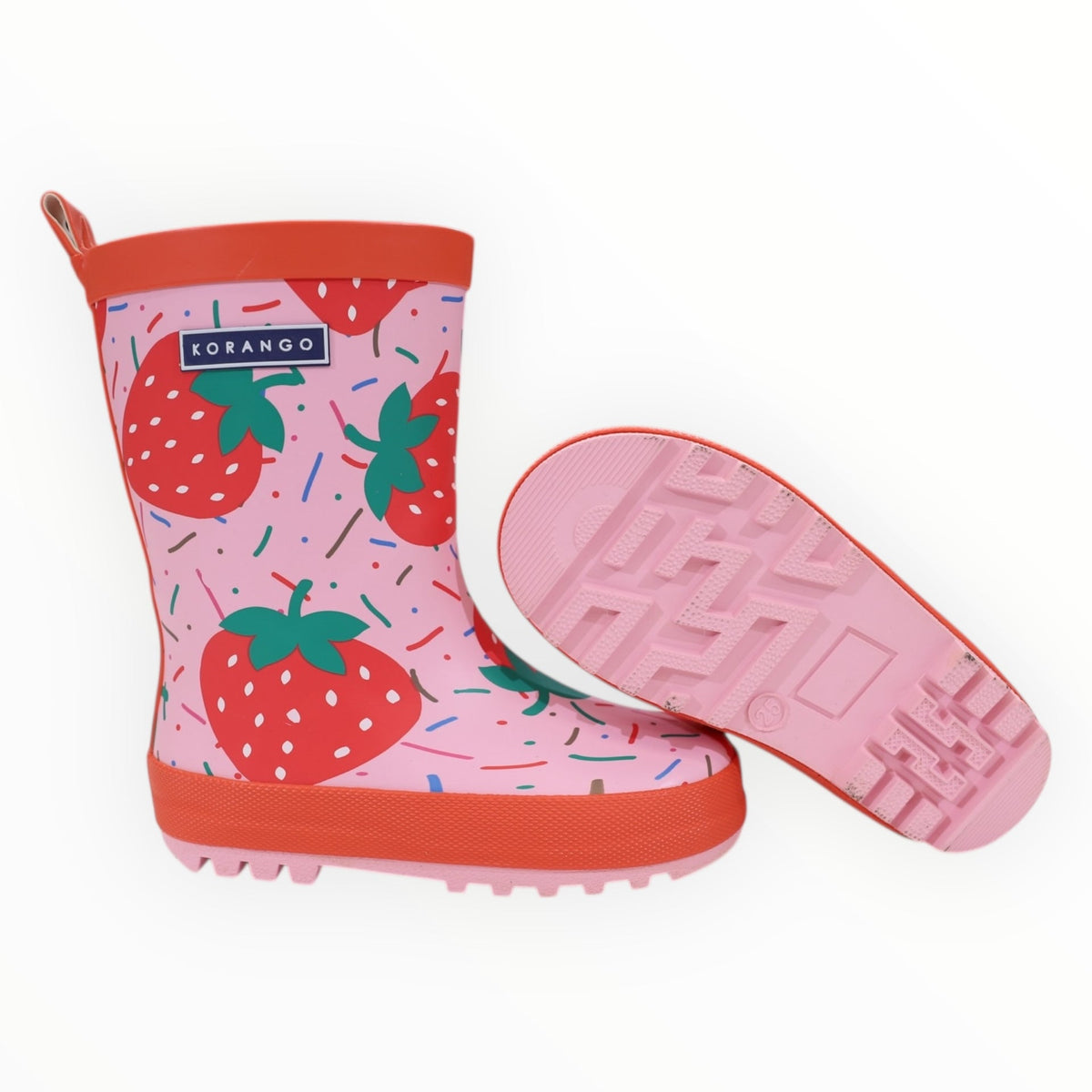Korango - Bear Printed Gumboot - Charcoal