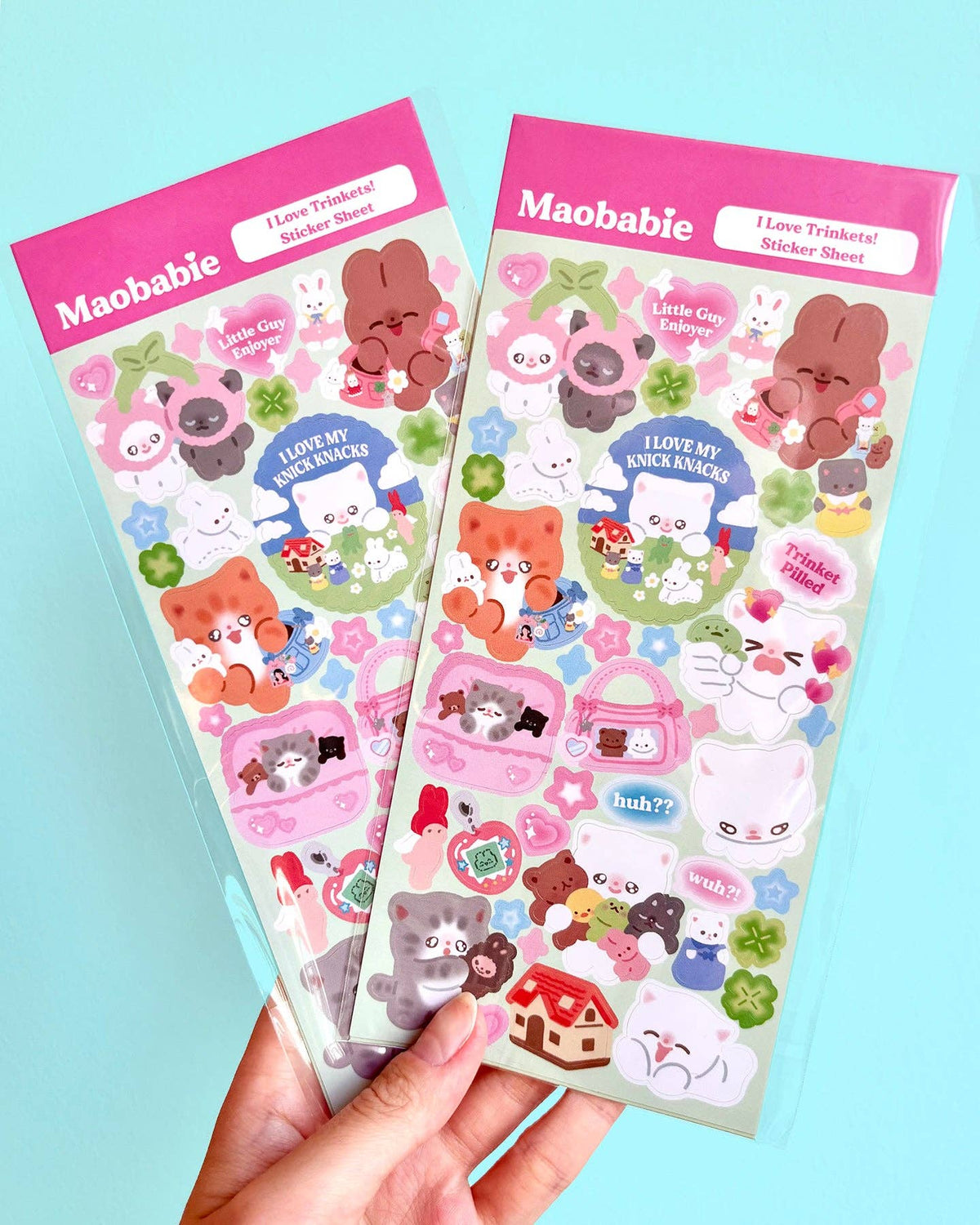 Maobabie - Sticker Sheet - I Love Trinkets