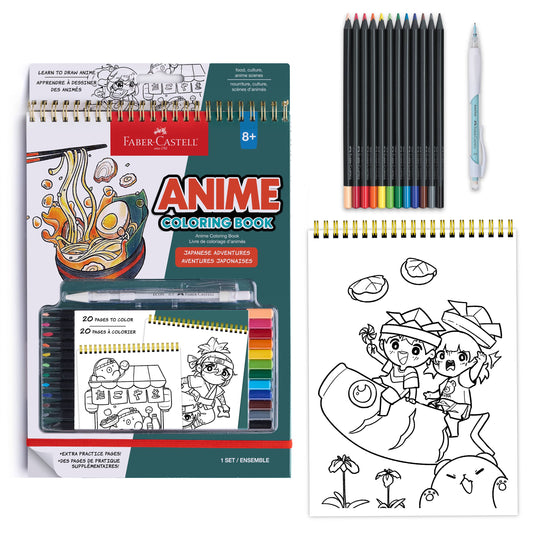 Faber-Castell / Creativity for Kids - Anime Drawing - Japanese Adventures Edition Coloring Book