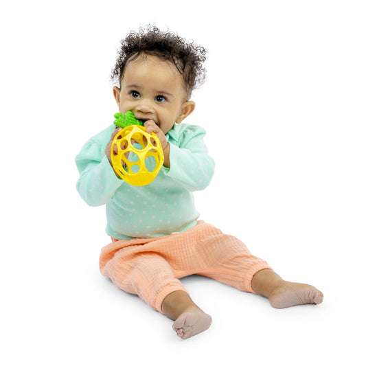 BRIGHT STARTS - Hold My Own Easy-Grasp Teether Toy - Pineapple