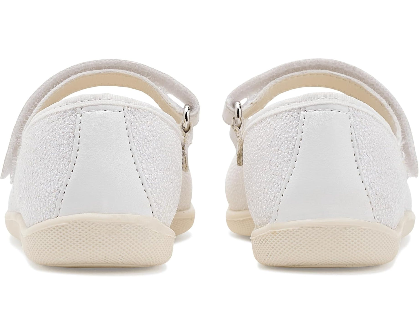 Naturino - Claries 2 Canvas White Mary Jane Shoe Crystals/Sprint