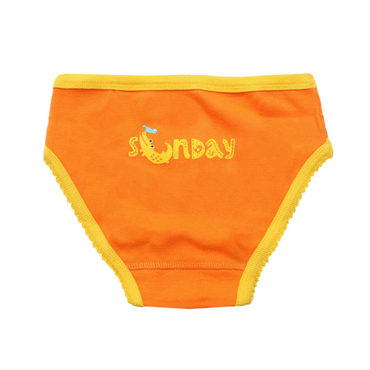 Zoocchini Kids Organic Briefs - 7Pc Set - Days Of The Week 5-6 Years