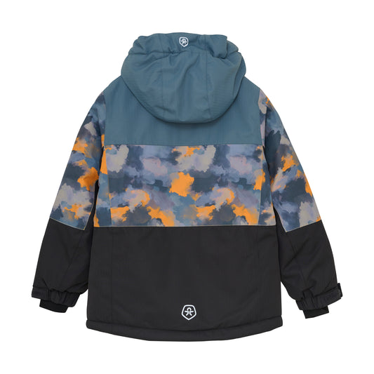 Color Kids Ski Jacket - Colorblock Blue - 6Y
