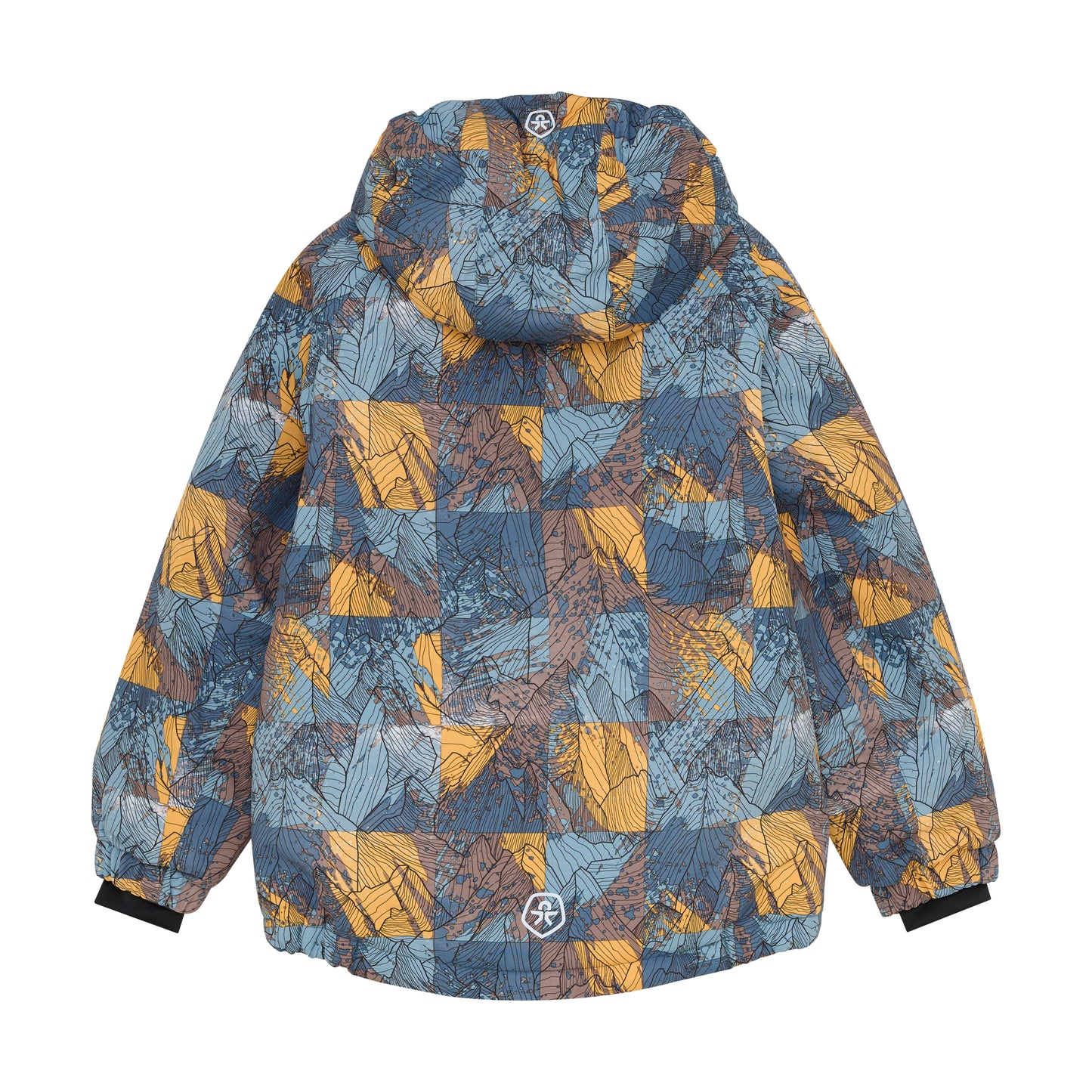 Color Kids Winter Jacket - Print Blue / Orange - 6Y