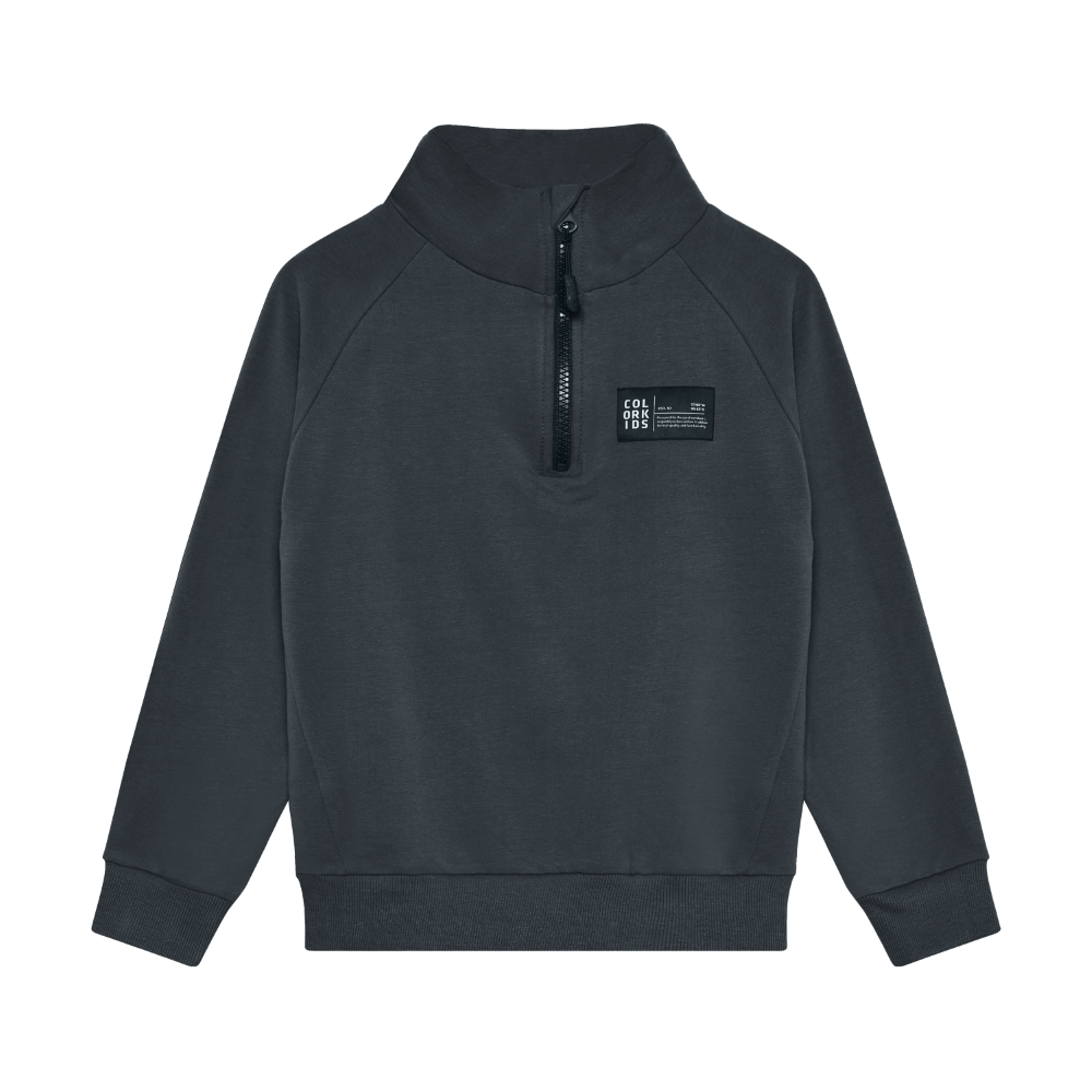 Color Kids - Cotton Three-Quarter Zip-Up
