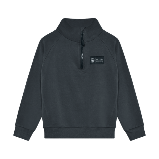 Color Kids - Cotton Three Quarter Zip Up