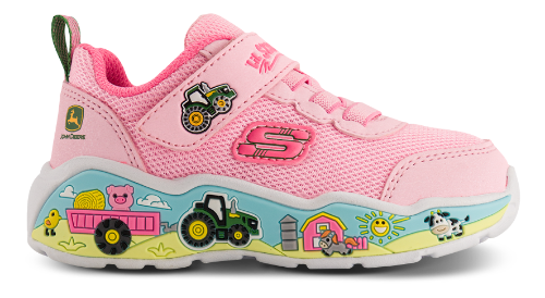 Skechers John Deere Play Scene Farm Girlie toddler sneaker for girls