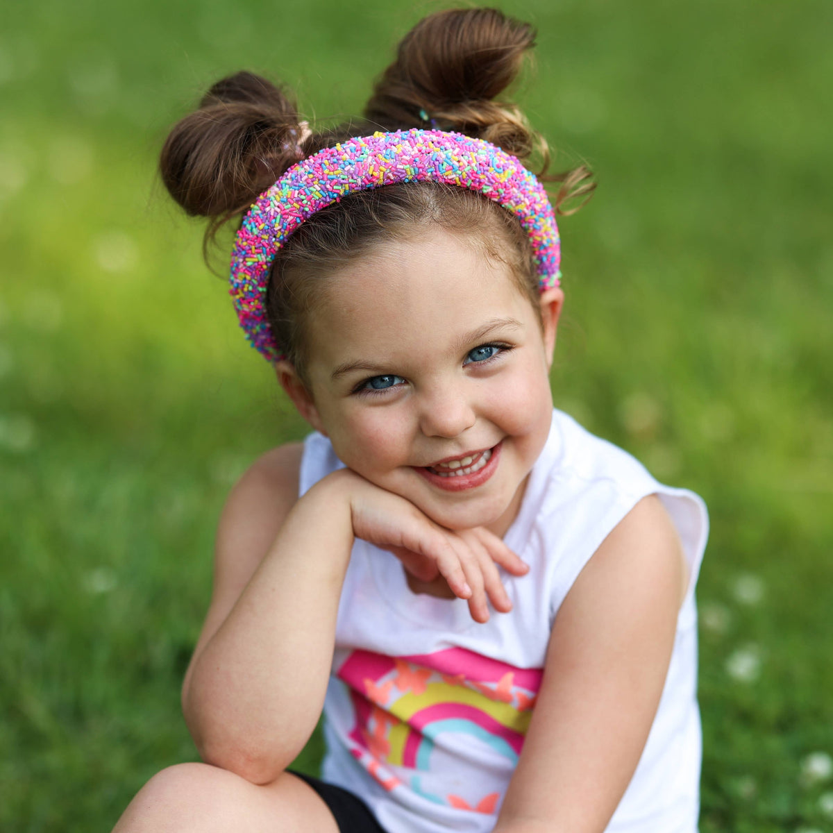 Frog Sac Padded Sprinkles Headband, Confetti Hair Band