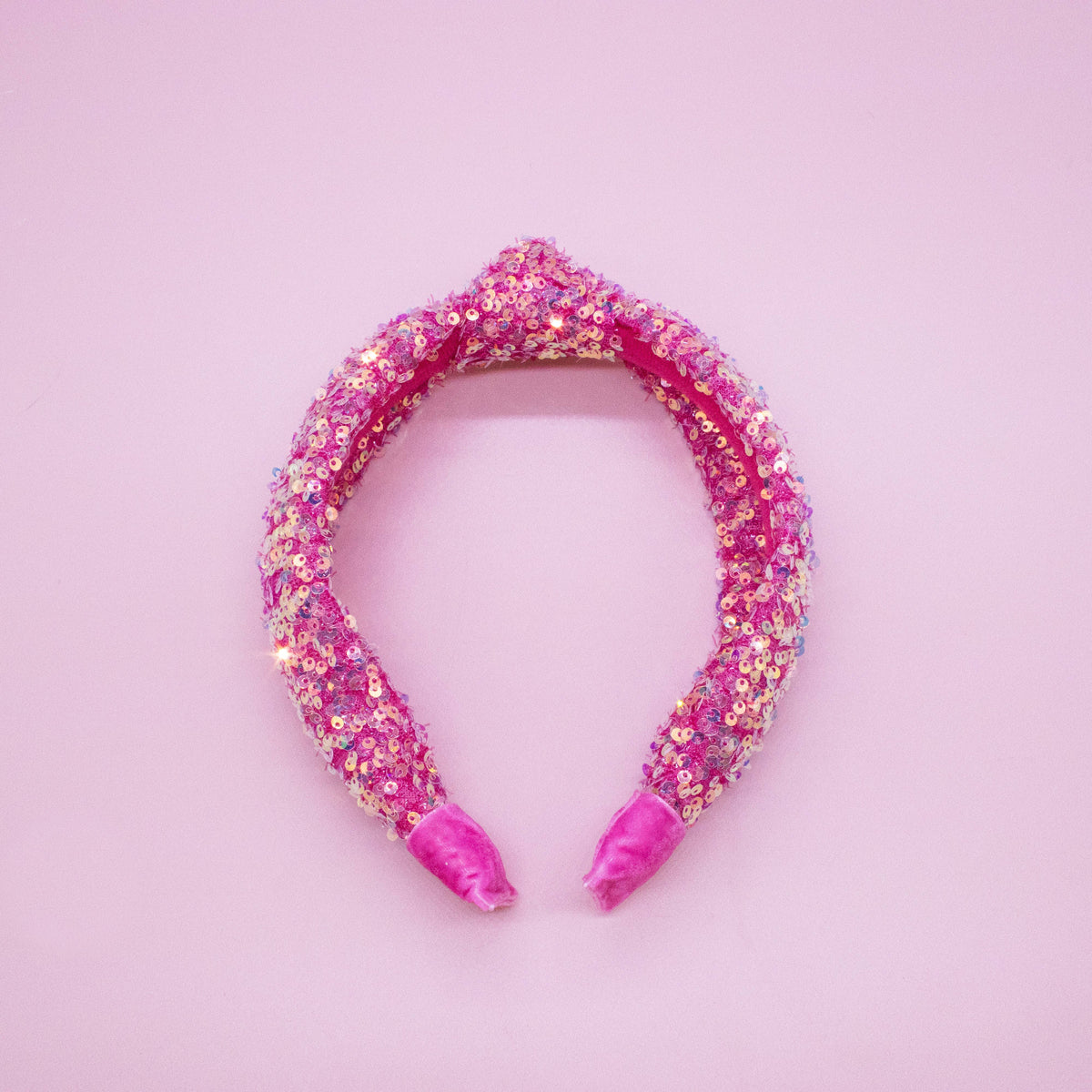 Frog Sac Kids Knot Headband, Sequin Knotted Hair Band Accessories