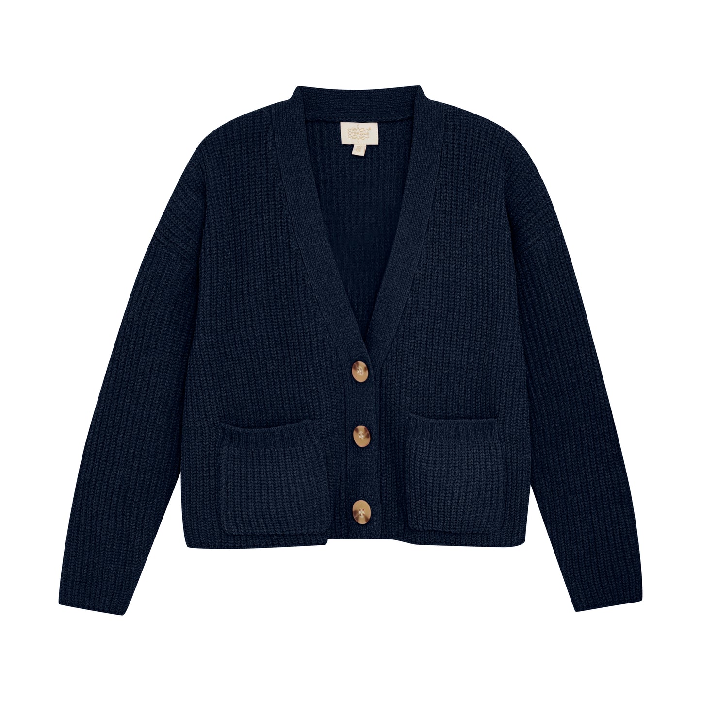 Creamie - Cardigan Knit - Navy - 8Y(128)