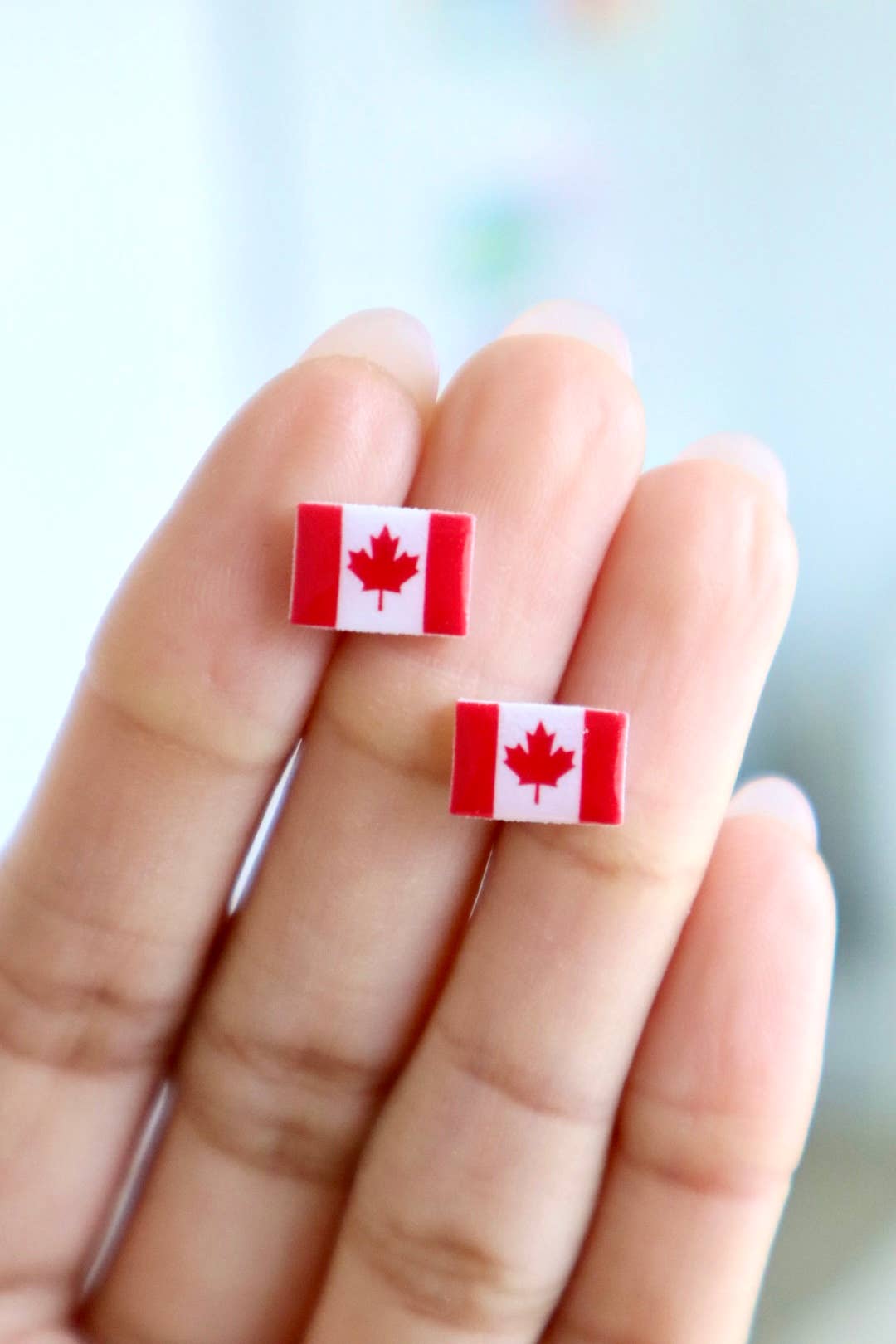 Stardoe Studio - Canadian Flag (Canada) Earrings: English