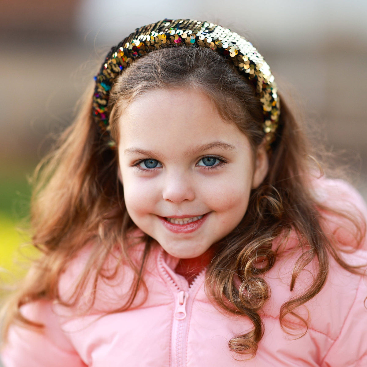 Frog Sac Reversible Sequin Headband, Kids Padded Hair Band