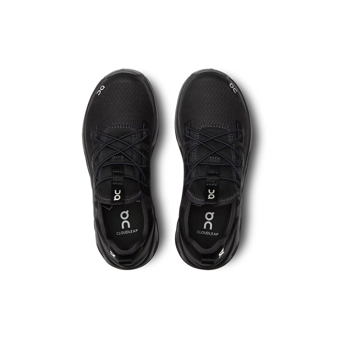 On Cloudleap Kids Running Shoe Black | Eclipse – Side View