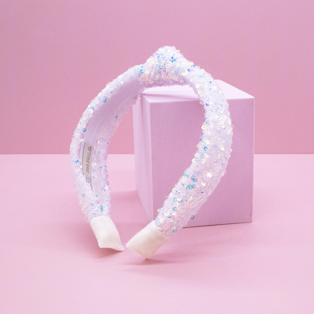 Frog Sac Kids Knot Headband, Sequin Knotted Hair Band Accessories
