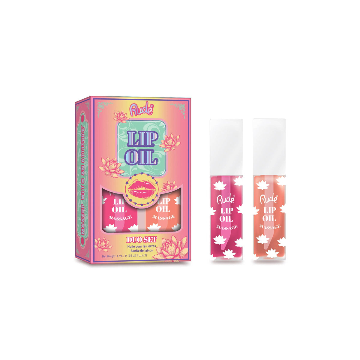Rude Cosmetics - Lip Oil Massage Duo