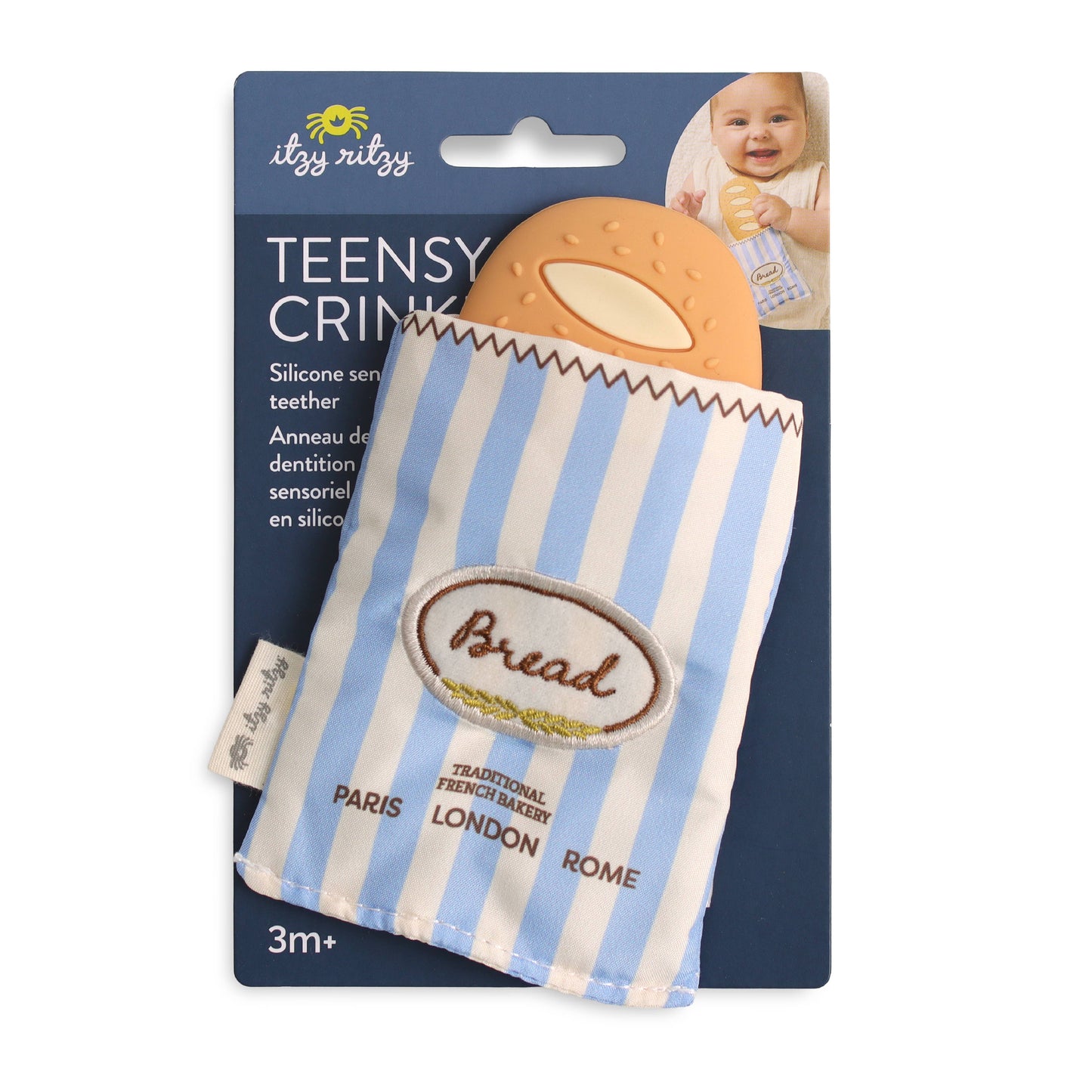 Itzy Ritzy - Baguette Teensy Crinkle Sensory Teether