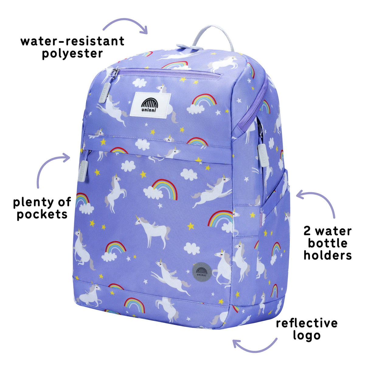 uninni - Bailey Backpack - Rainbow Unicorn