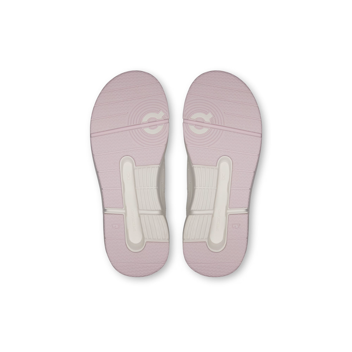 On The Roger Kids Lifestyle Shoe - Ivory | Orchid – Detail View
