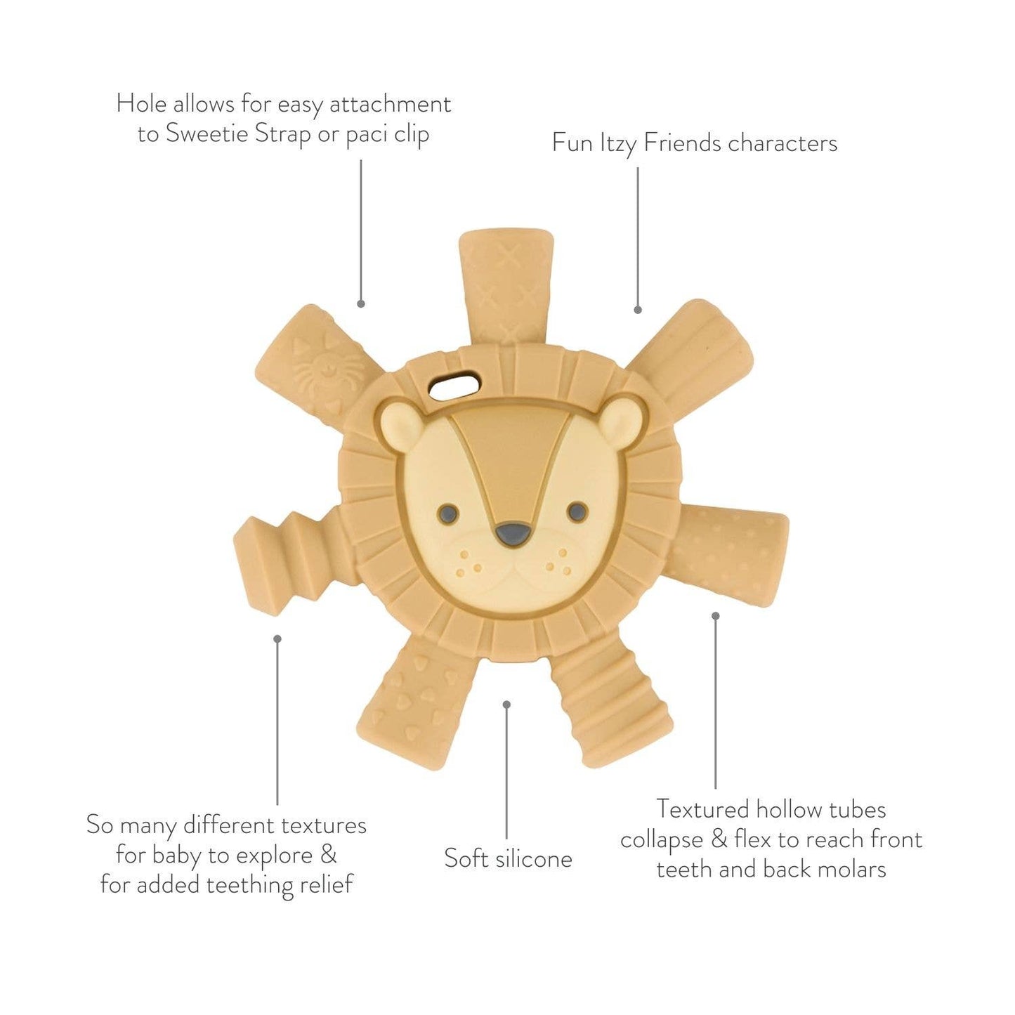 Itzy Ritzy - Ritzy Teether™ Baby Molar Teether: Lion