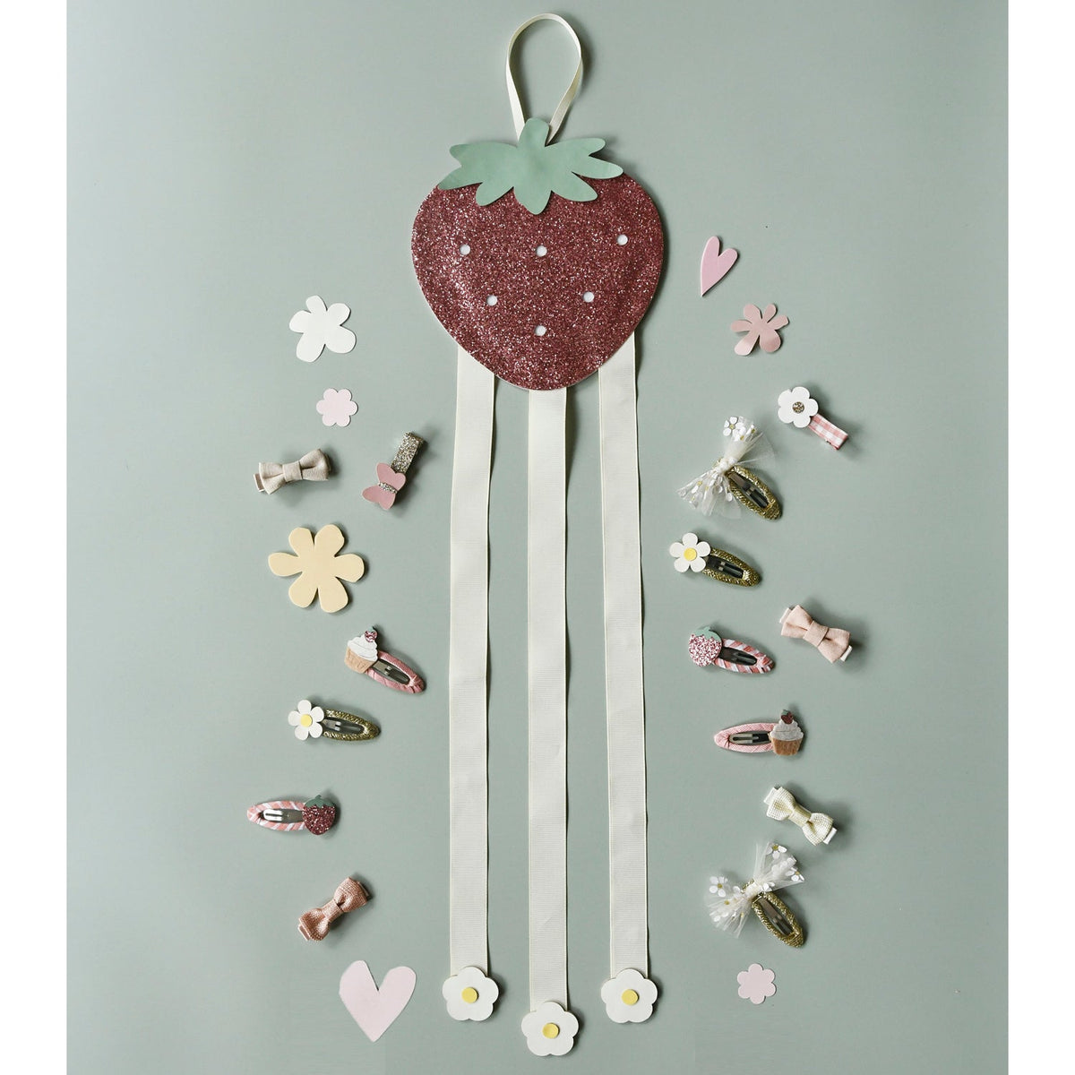Rockahula - Sweet Strawberry 3 Ribbon Clip Hanger