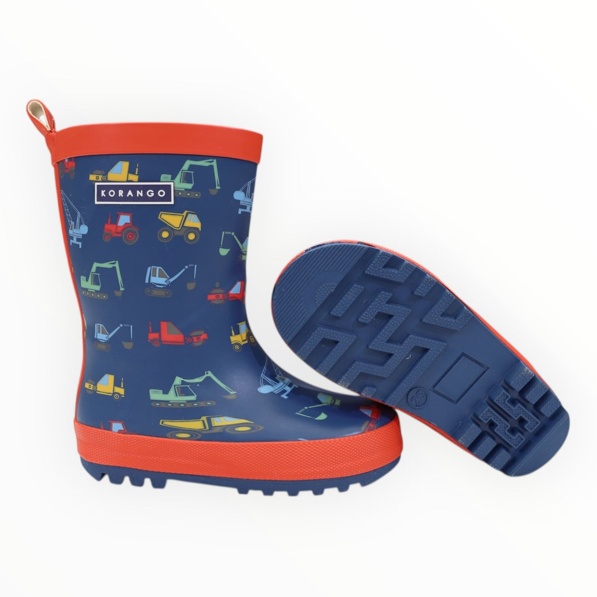 Korango - Bear Printed Gumboot - Charcoal