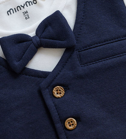 Minymo - Tuxedo One Piece Baby - 3M
