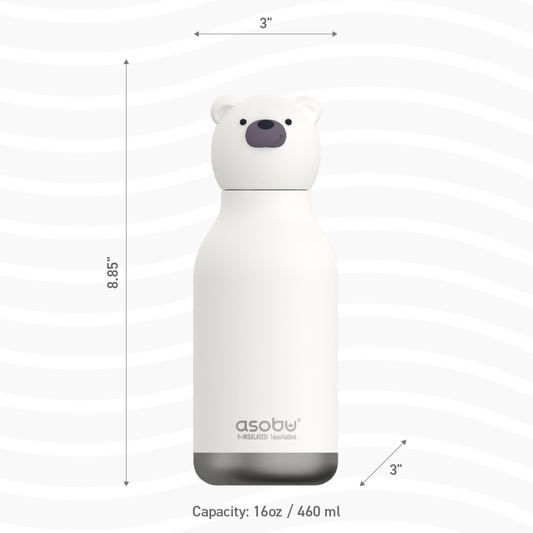 Asobu - 16 oz Bestie Animal Bottle - BEAR