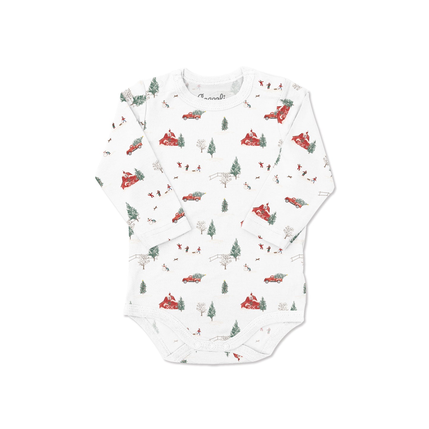 Coccoli Modal Romper Long Sleeve Bodysuit - Winter Barns 3M