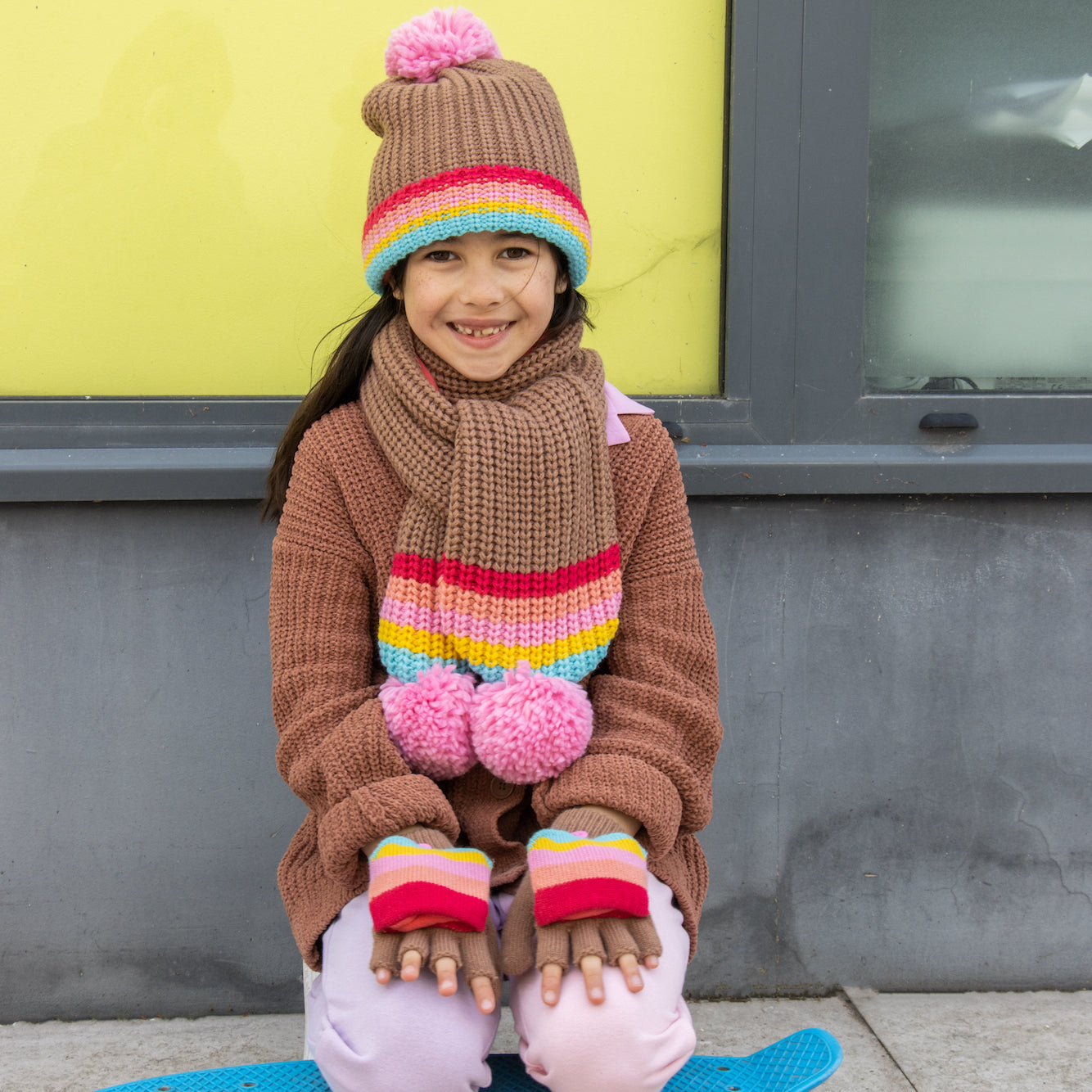 Rockahula: Rainbow Stripe Knitted Hat