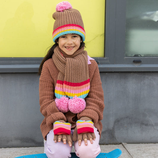Rockahula: Rainbow Stripe Knitted Hat
