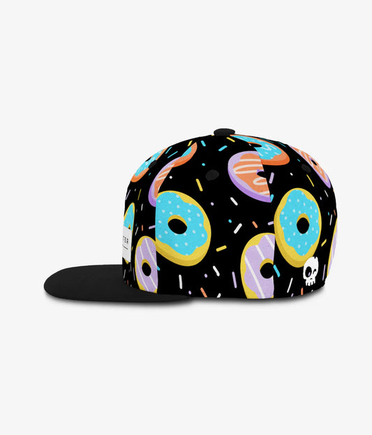 Headster - Snapback Hat - Duh Donut Black