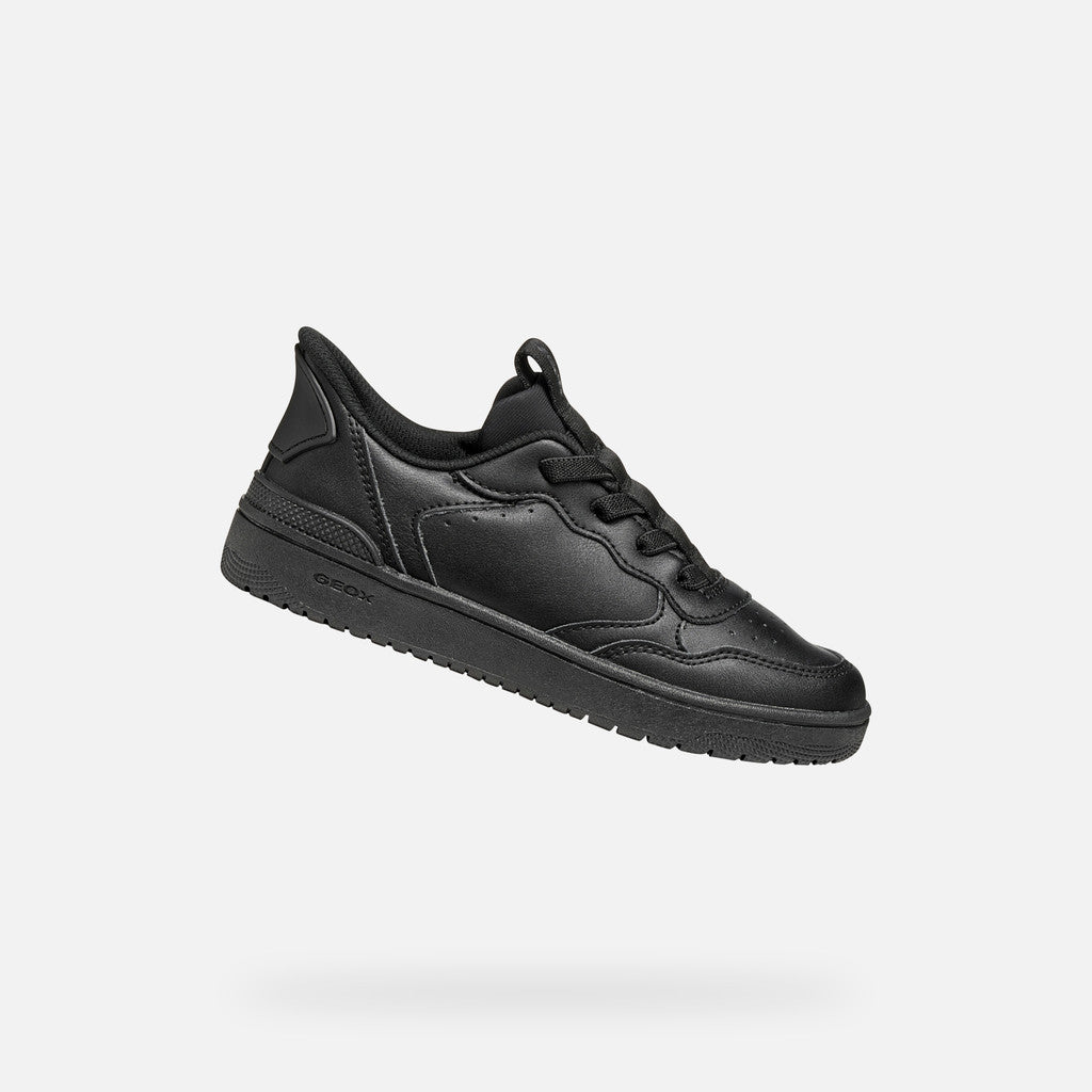 Geox Washiba Fast In Boy's Black Uniform Sneakers