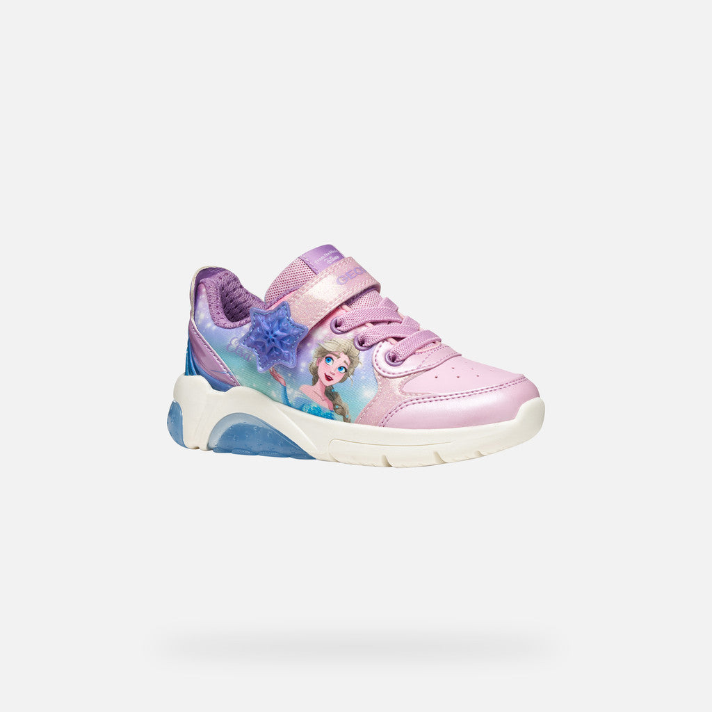 Geox Fadinlight Girl's Sneakers Pink Disney Frozen Elsa