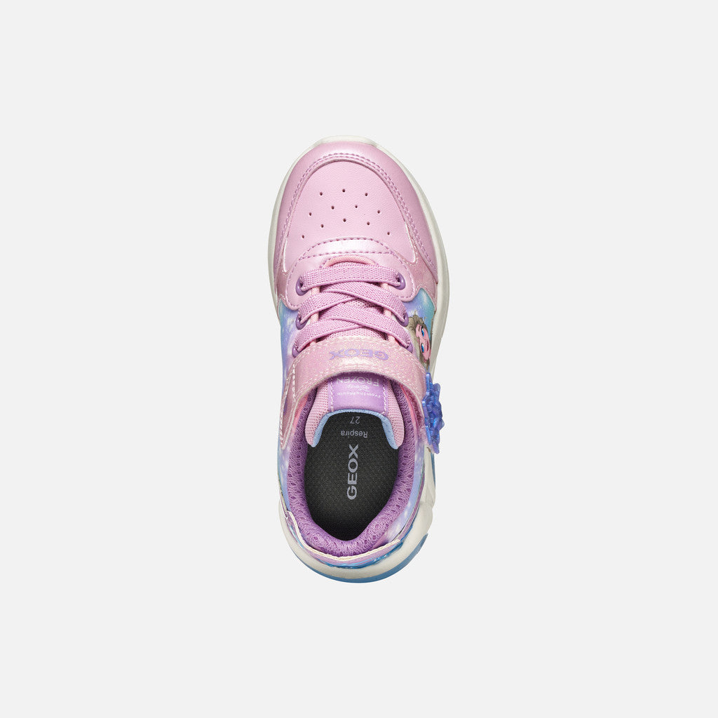 Geox Fadinlight Girl's Sneakers Pink Disney Frozen Elsa