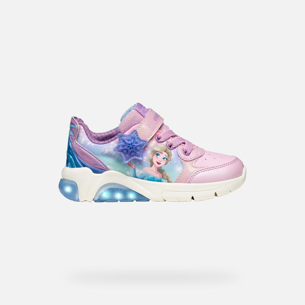 Geox Fadinlight Girl's Sneakers Pink Disney Frozen Elsa