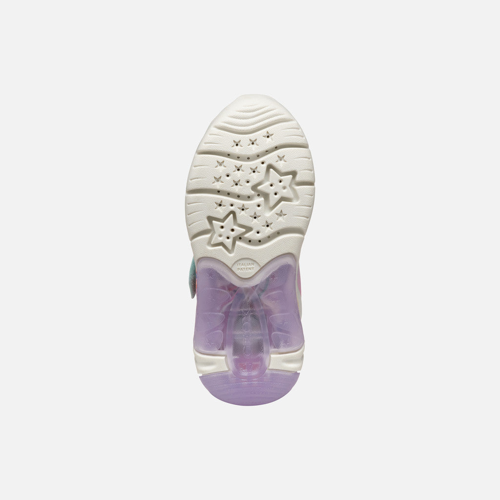 Geox Fadinlight Girl's Sneakers Disney The Little Mermaid Ariel - Watersea/Lilac