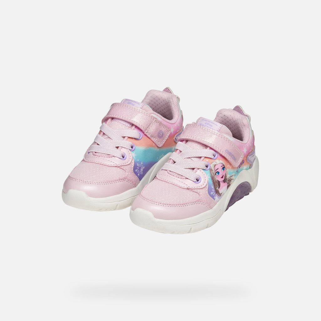 Geox Fadinlight Girl's Sneakers Disney Frozen Elsa - Pink/Lilac