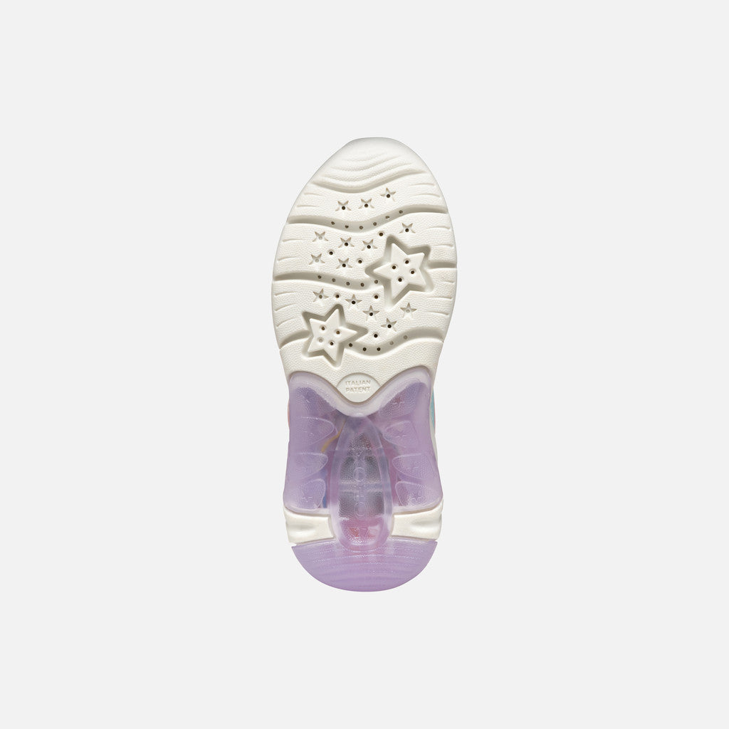 Geox Fadinlight Girl's Sneakers, Disney Frozen Elsa - Pink/Lilac