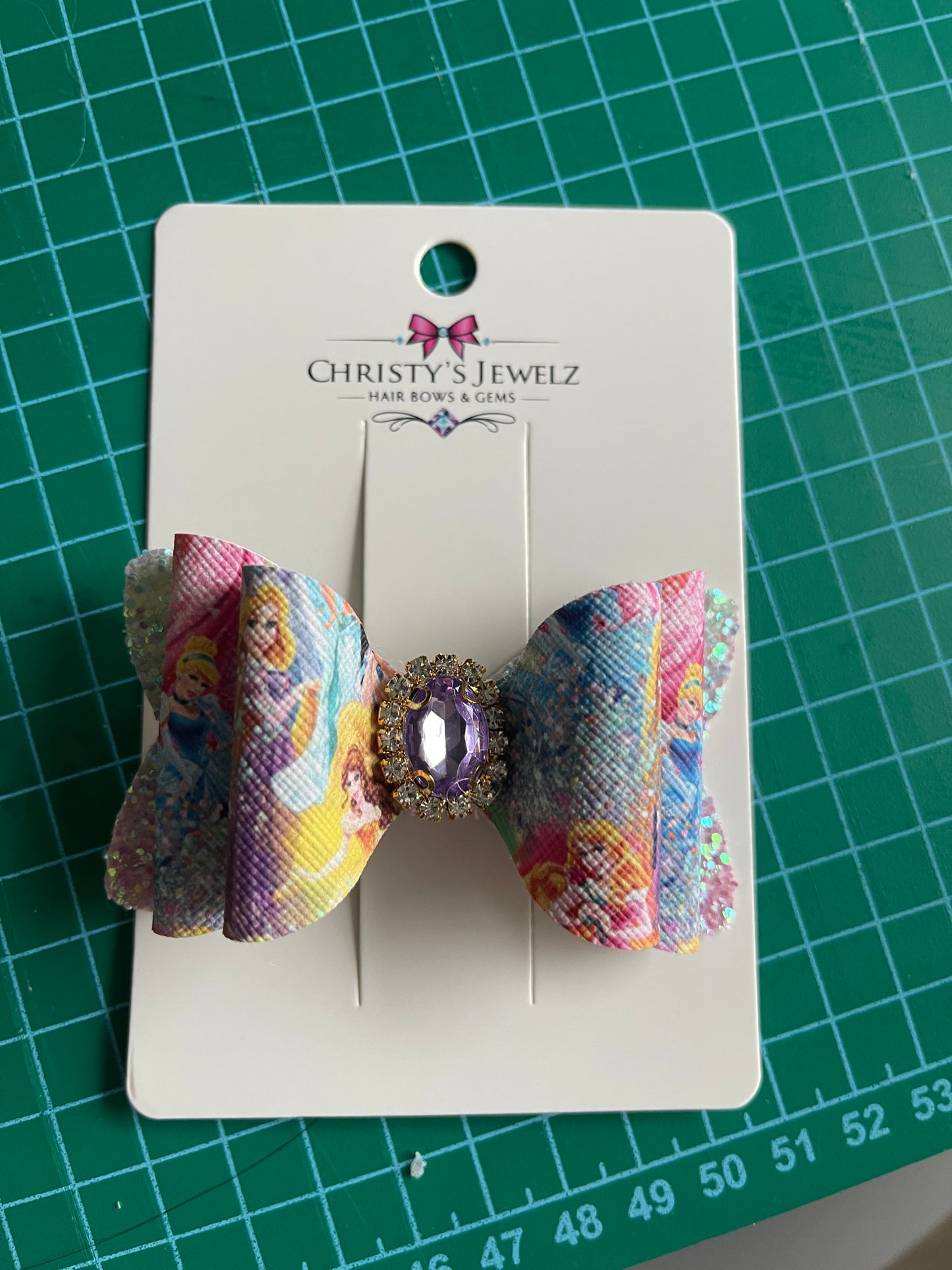 Christy’s Jewelz Hair Bow - Jeweled Princesses