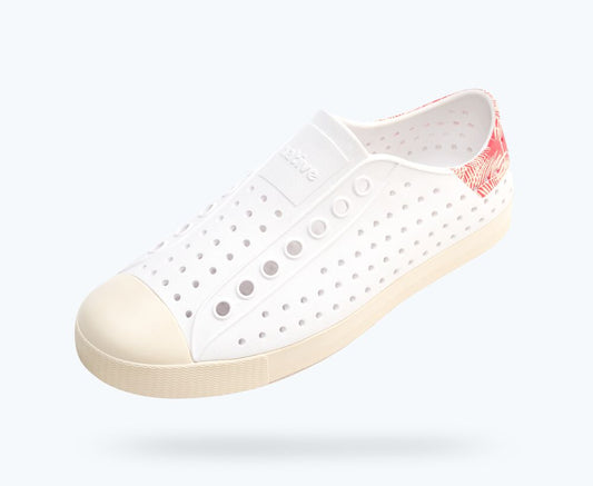 Native Shoes Jefferson Block Kids - Shell White / Bone White / Popsicle Plam Block