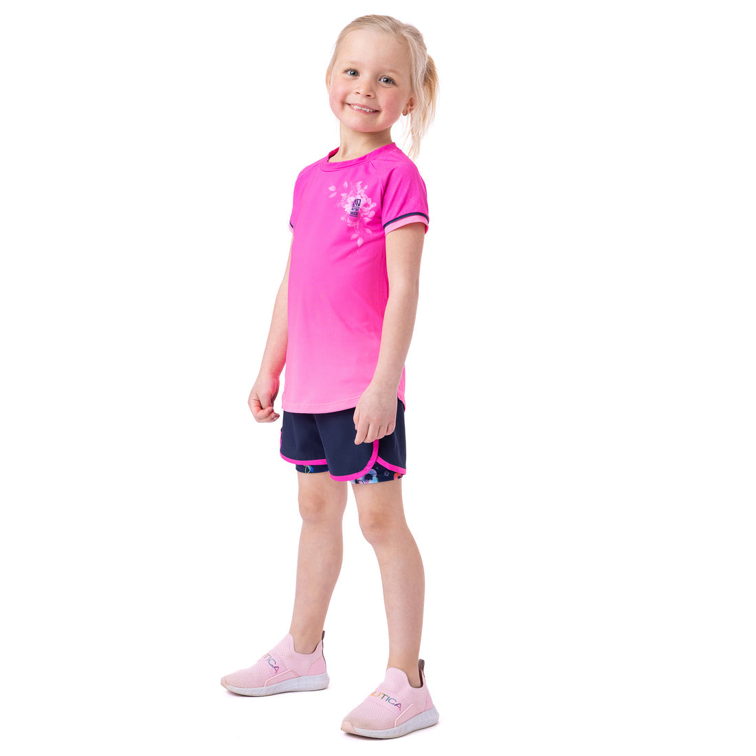 Nano-Girls Athletic T-Shirt Pale Pink