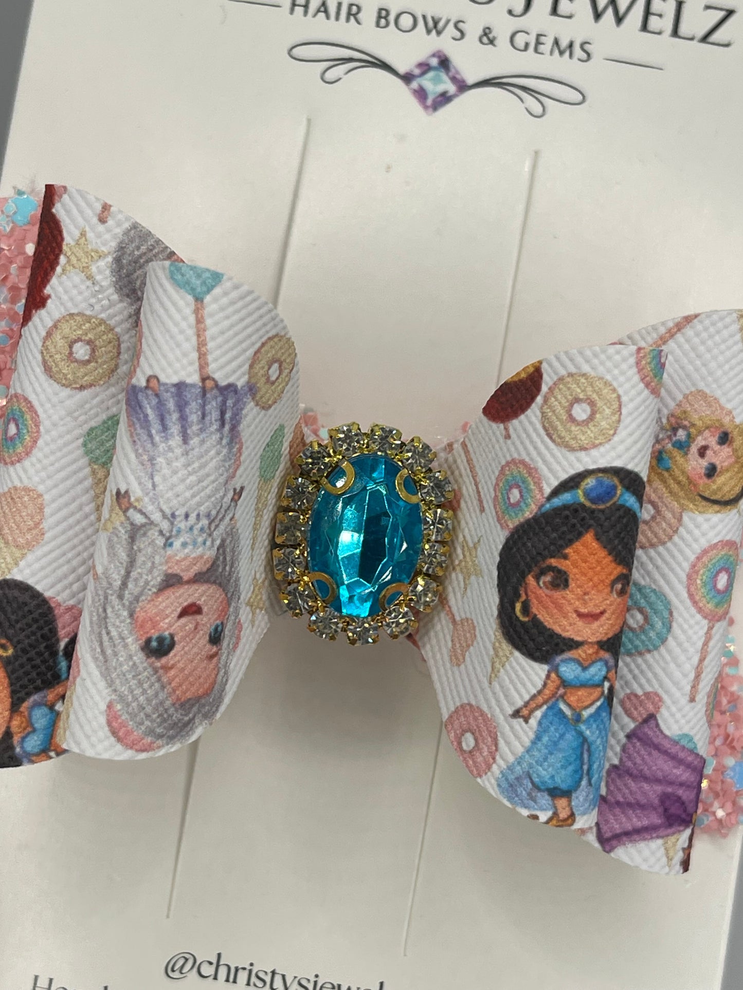 Christy’s Jewelz Hair Bow - Jeweled Princesses