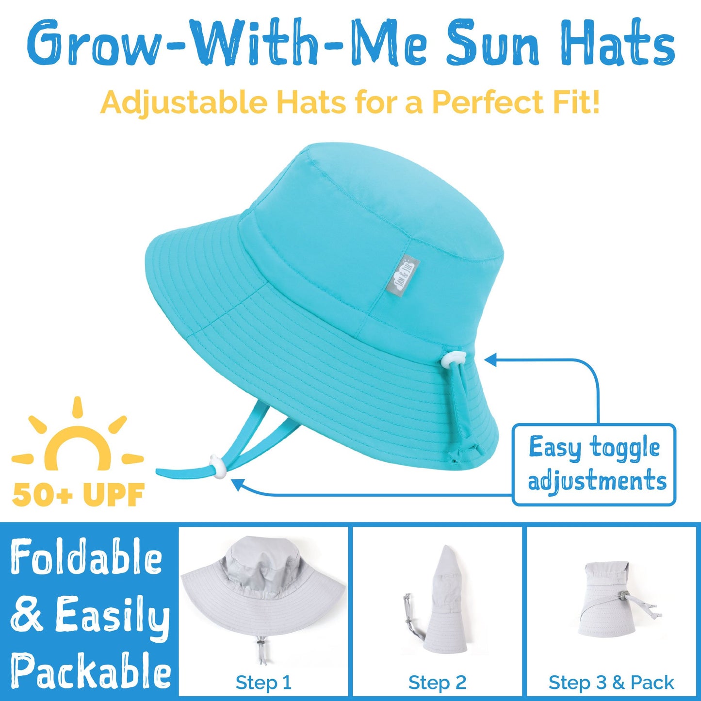 Jan & Jul Aqua Dry Bucket Hat - Blue Coral