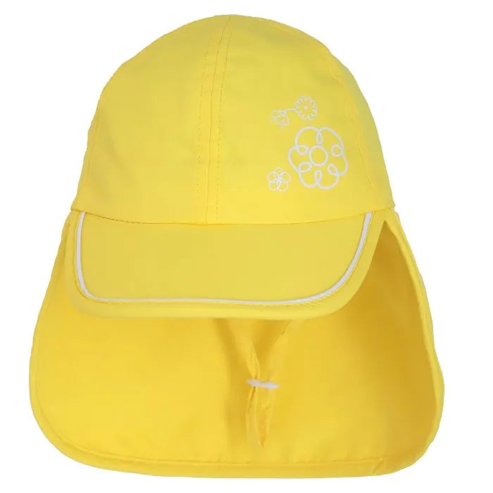 Calikids Beach Hat With Neck Flap, children's hats — closeup view
