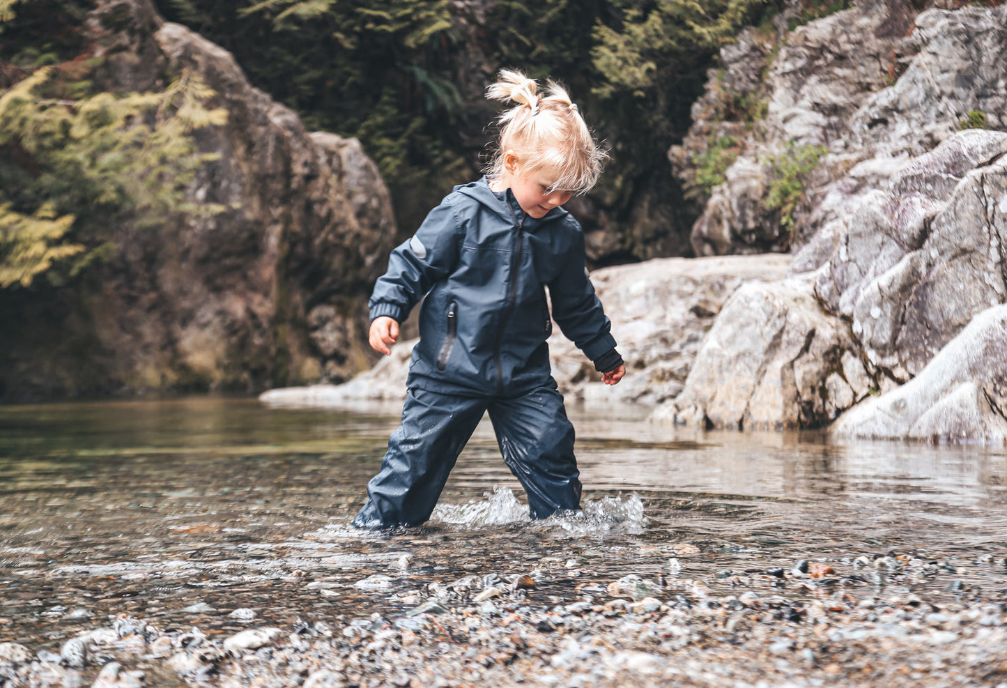 KidORCA Kids Rain Jacket - Navy