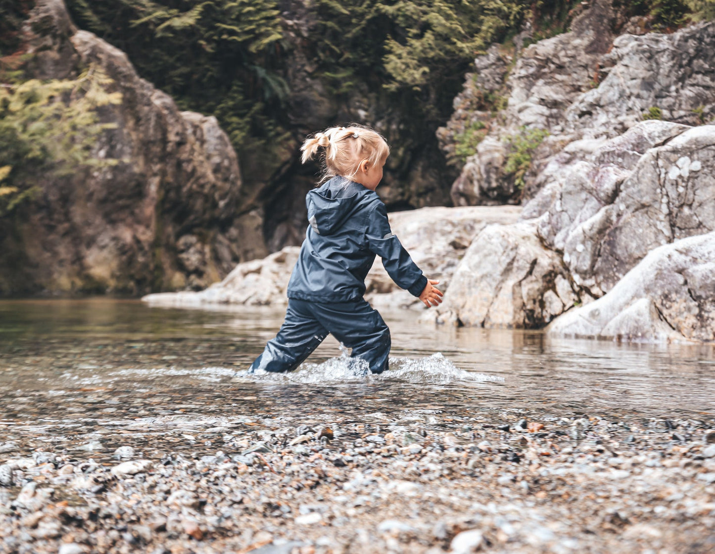 KidORCA Kids Rain Jacket - Navy