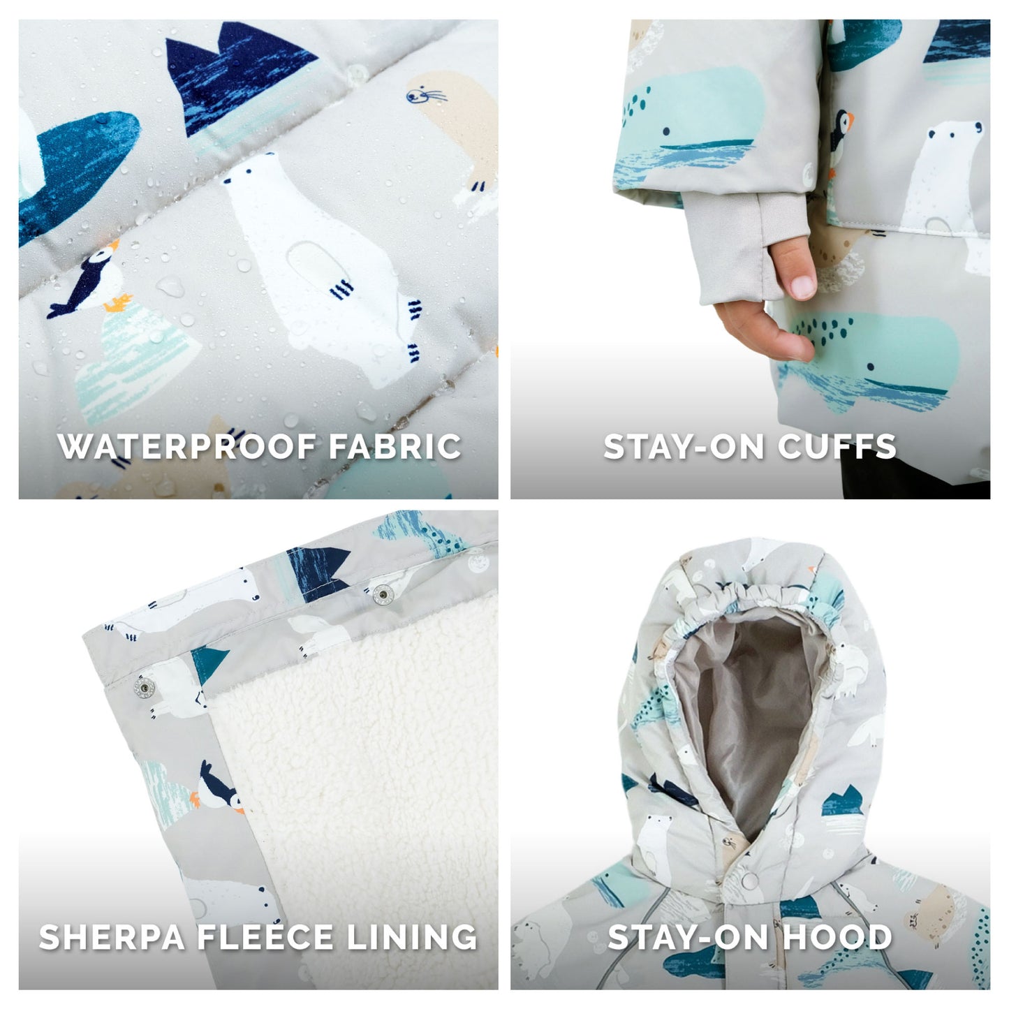 Jan & Jul Kids Waterproof Winter Toasty Dry Puffy Coat