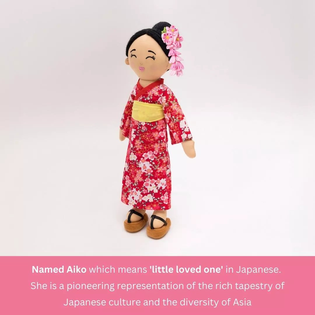 JoeyDolls Aiko Japanese Doll, children's dolls — alternate view