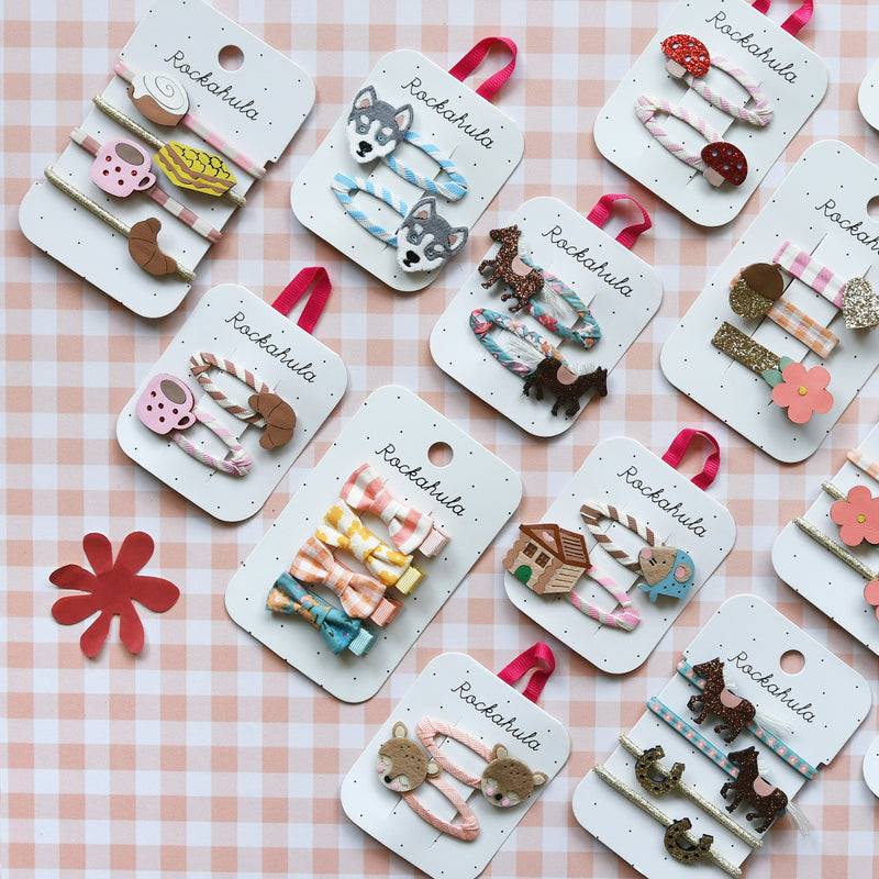 Rockahula - Heidi Floral Mini Bow Clip Set