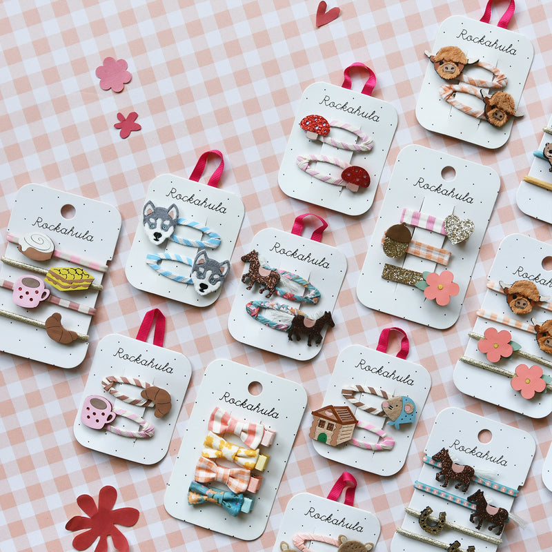 Rockahula - Stripy Toadstool Clips